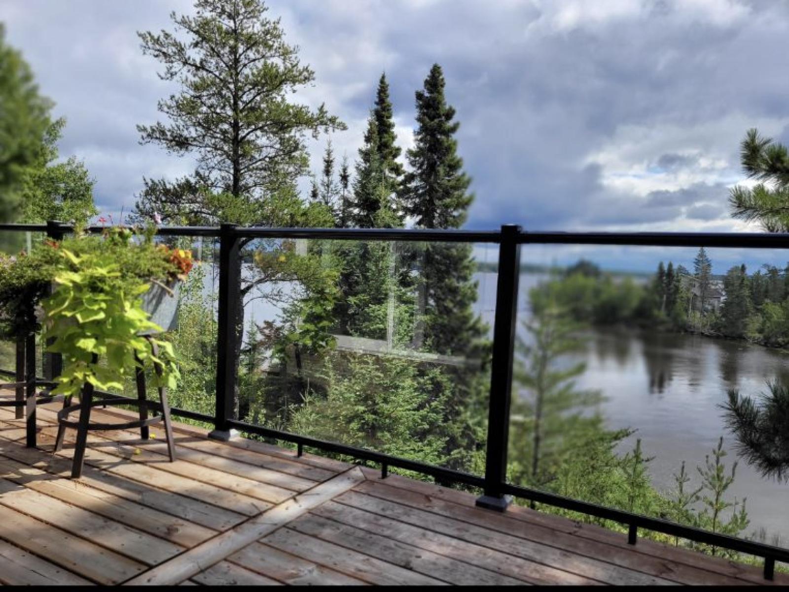 Brereton Lake  - Lakefront  Cottage for Sale - Deck with View of Lake