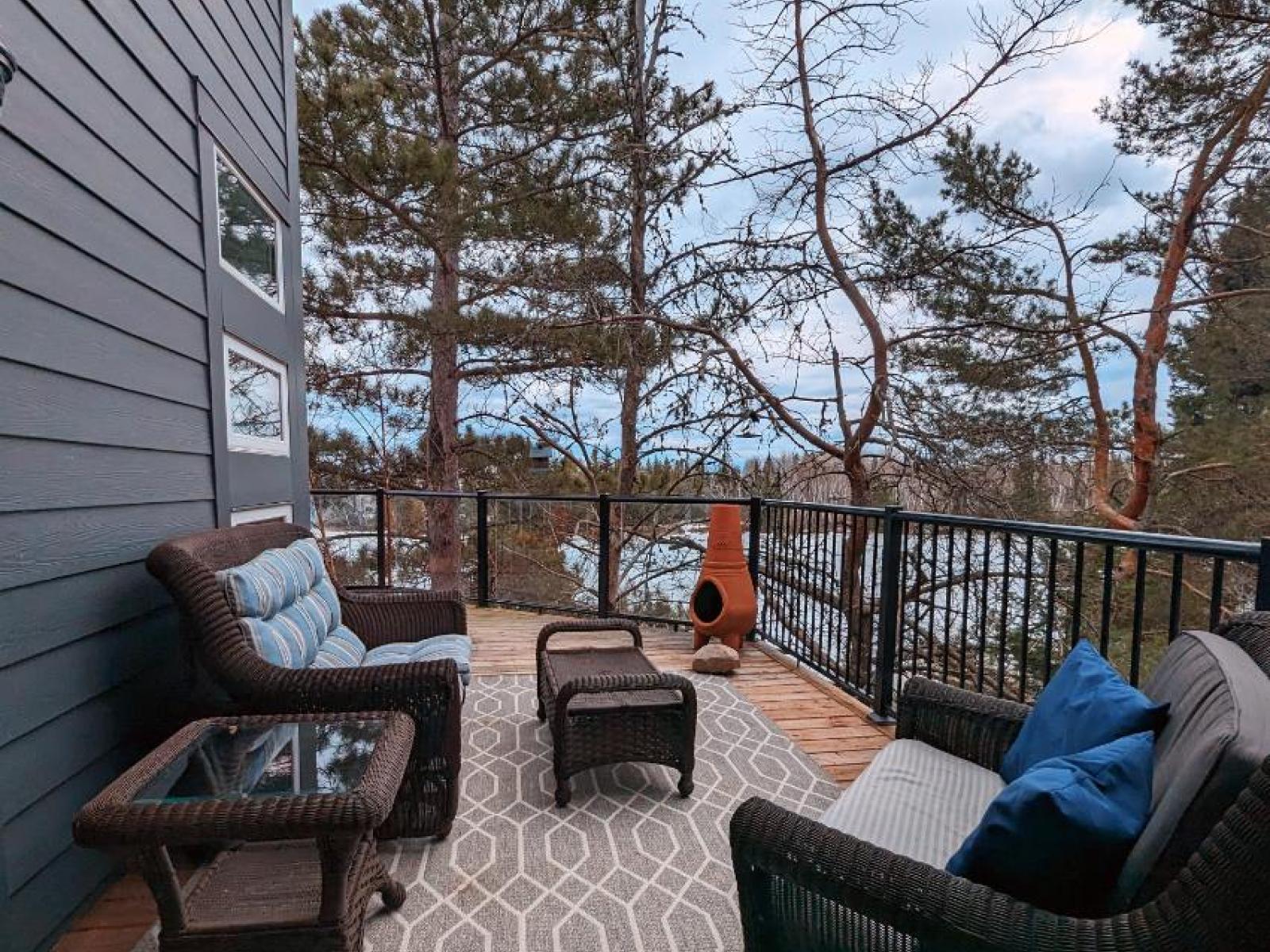 Brereton Lake  - Lakefront  Cottage for Sale - Side Deck