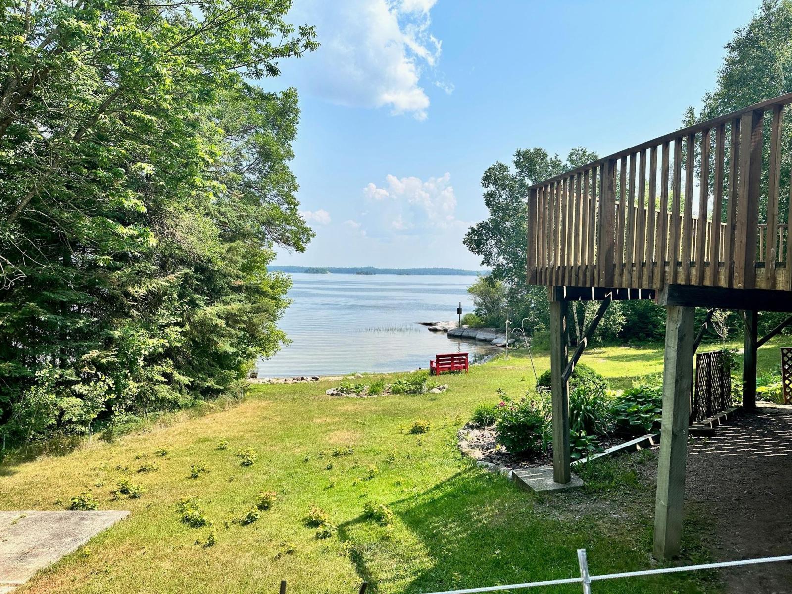 Big Whiteshell Lakefront Cottage for Sale with Sand Beach