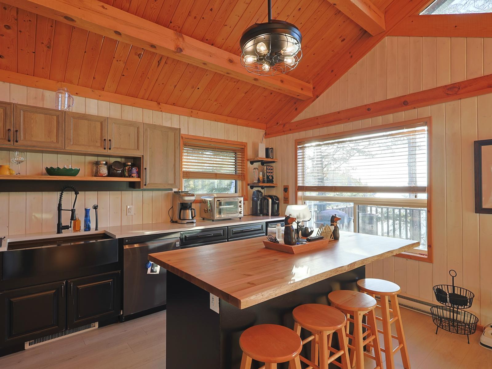Caddy Lake Lakefront 4 Season Cottage - Kitchen